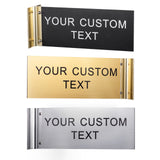 Custom Double-Sided Corridor Sign Personalized Hallway Corridor Sign Door Flag Signs 4" x 10"