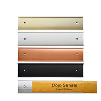 Nameplate Holder for Wall or Door 5 Pack (Silver,Black,Gold,Rose Gold)