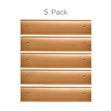 Nameplate Holder for Wall or Door 5 Pack (Silver,Black,Gold,Rose Gold)