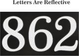 Personalized Reflective Address Plaque, Custom Aluminum House Number Sign with Two Screw, Address Sign for Outside Home, Street, House, 12.5"L x 5.5"H (Black or Green)