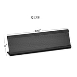 Aluminum Desk Name Plate Holder, Office Business Desk Sign Holder for Meeting Room Desk or Other Business Event -5 Pack (Black Silver)