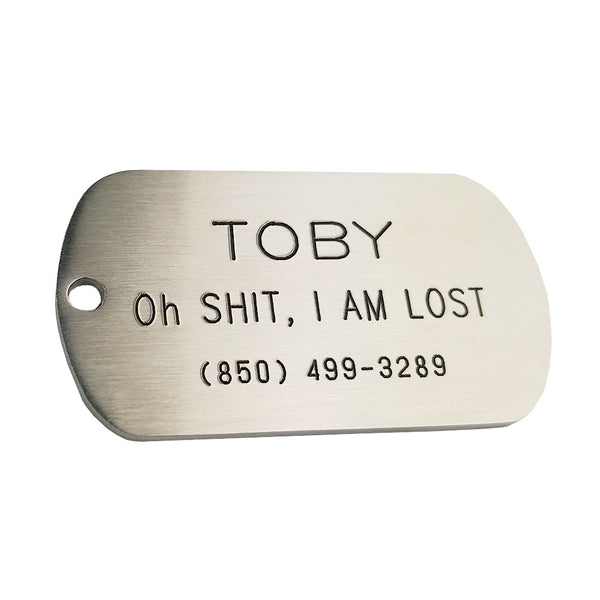 Military Dog Tag for Dogs in Stainless Steel