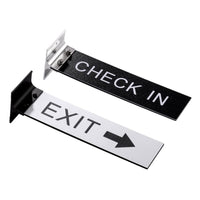 Custom 2-Sided Text Projection Signs Personalized Engraved Hallway Corridor Sign Door Flag Signs