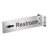 Custom 2-Sided Text Projection Signs Personalized Engraved Hallway Corridor Sign Door Flag Signs